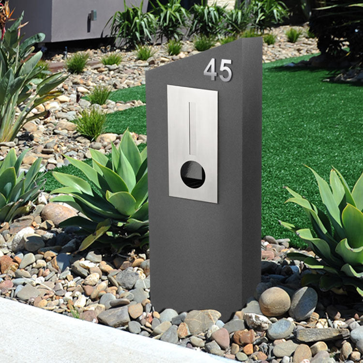 Stick on Bold House Numbers 75mm - Stainless Steel