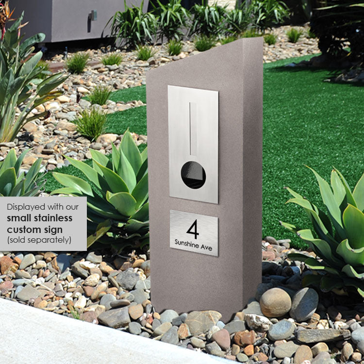 Barcelona Pillar Letterbox - Mocca