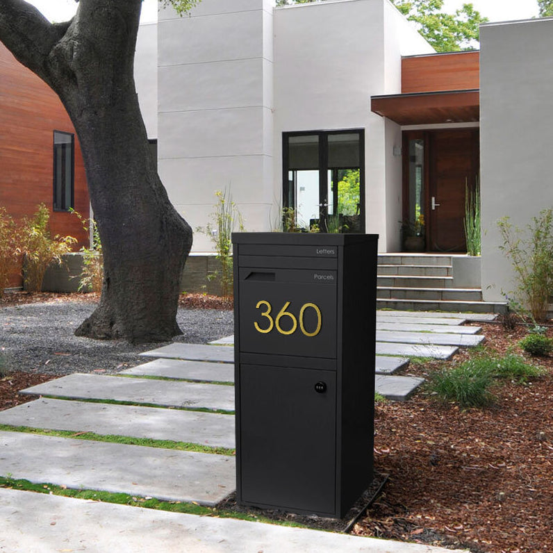 Stick on Slim House Numbers 120mm - Gold