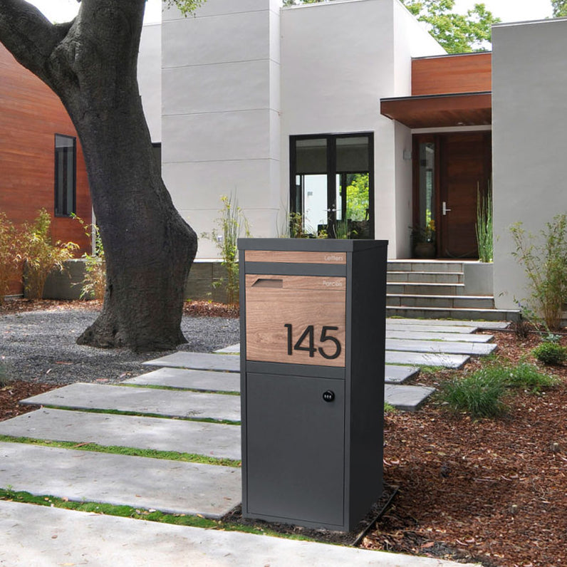 Stick on Slim House Numbers 120mm - Black