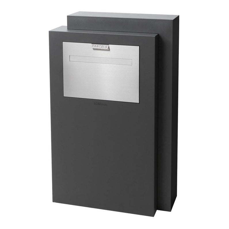 Monte Carlo Parcel Pillar Letterbox - Stainless Steel
