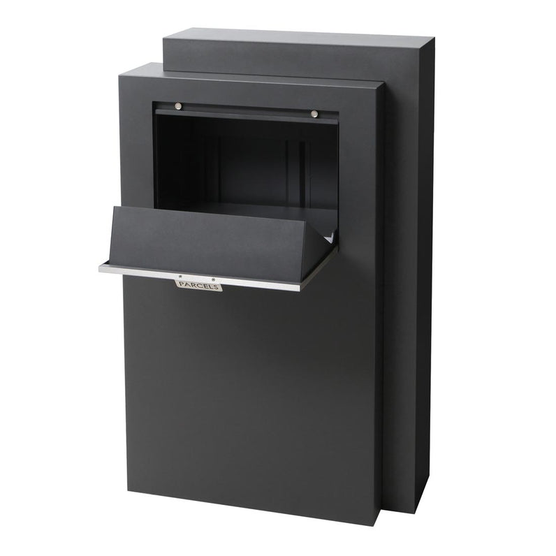 Monte Carlo Parcel Pillar Letterbox - Stainless Steel