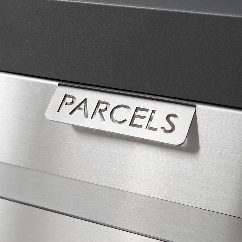 Monte Carlo Parcel Pillar Letterbox - Stainless Steel