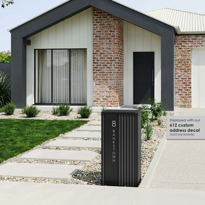 Custom Address Decal Sticker - Vertical