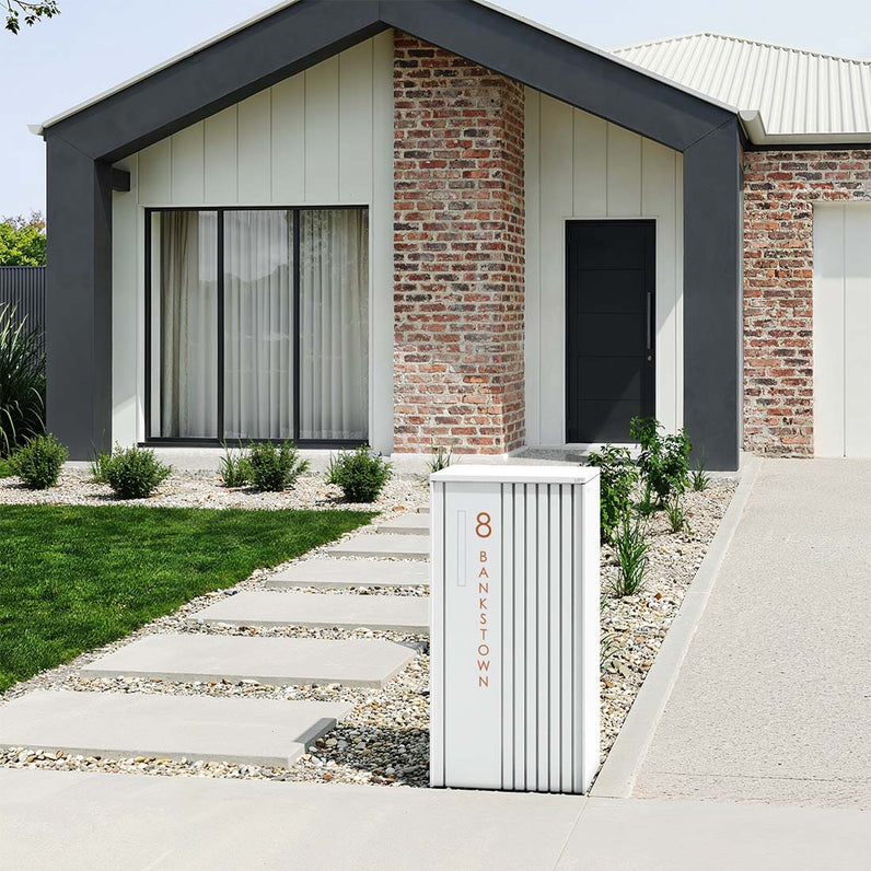 Custom Address Decal Sticker - Vertical