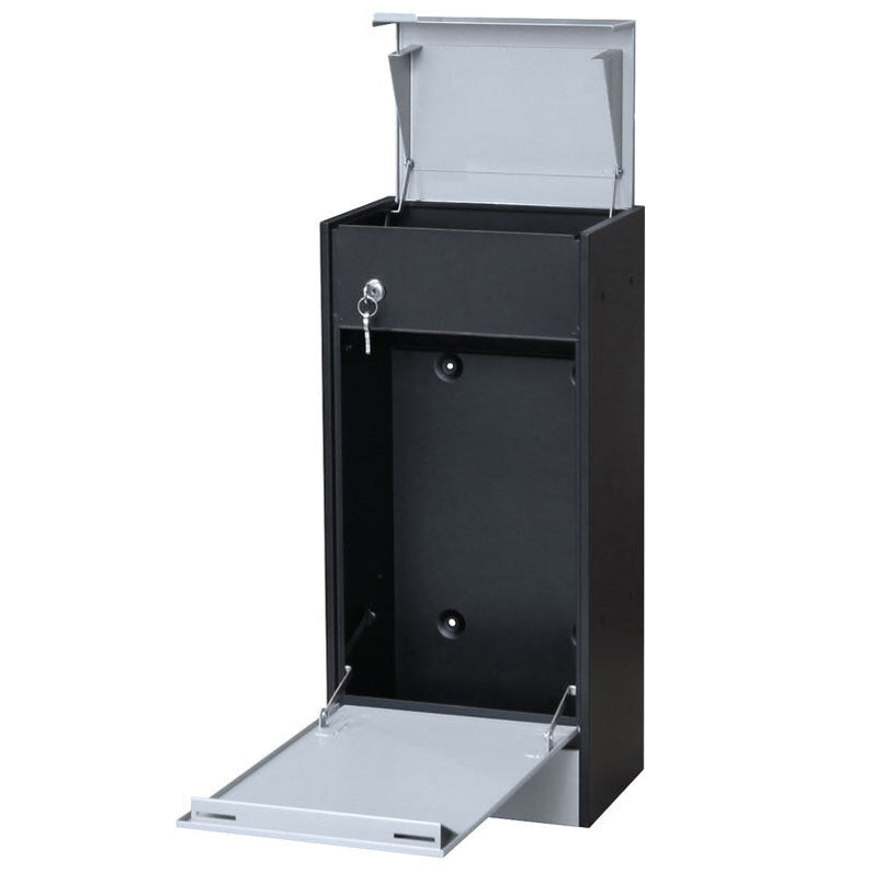 Lisbon Parcel Wall Mount Letterbox - Silver