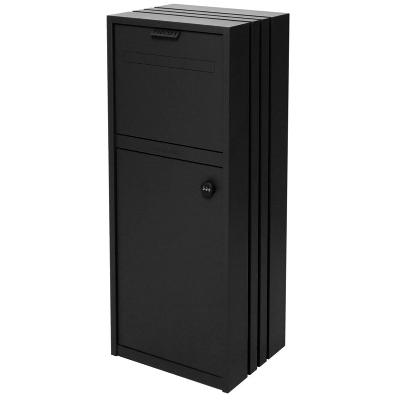 Bondi Parcel Pillar Letterbox - Black