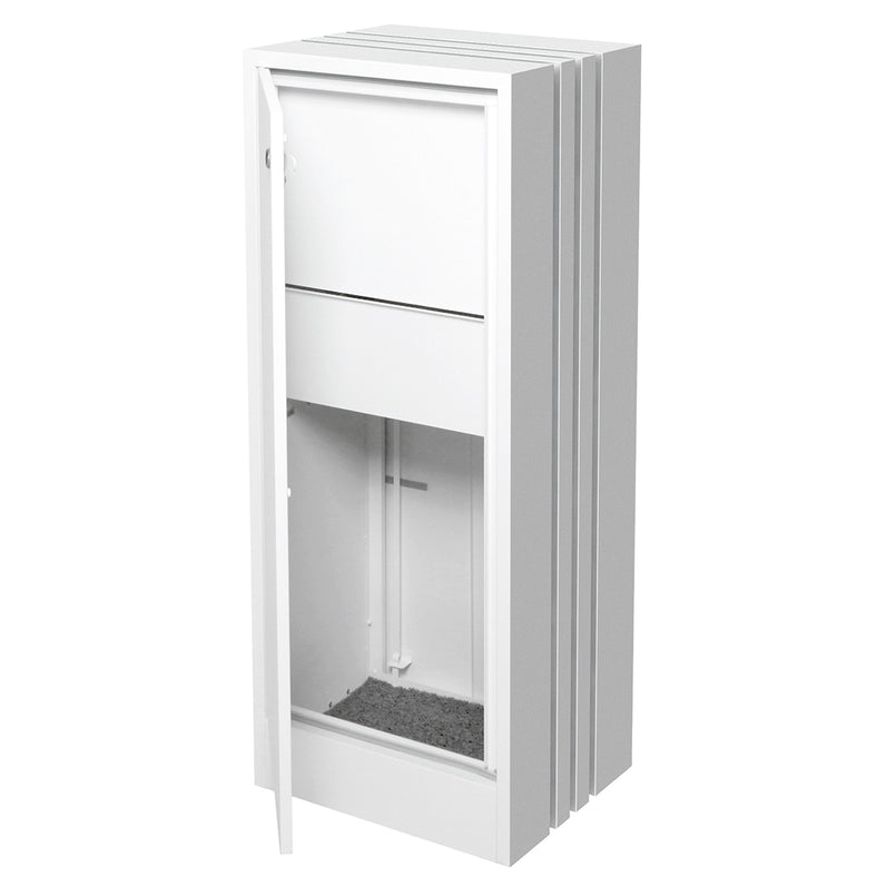 Bondi Parcel Pillar Letterbox - White