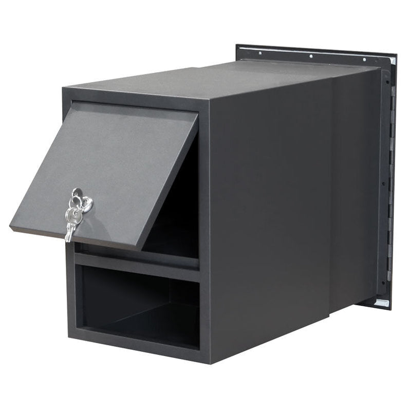 Monza Brick Letterbox - Stainless Steel/Black