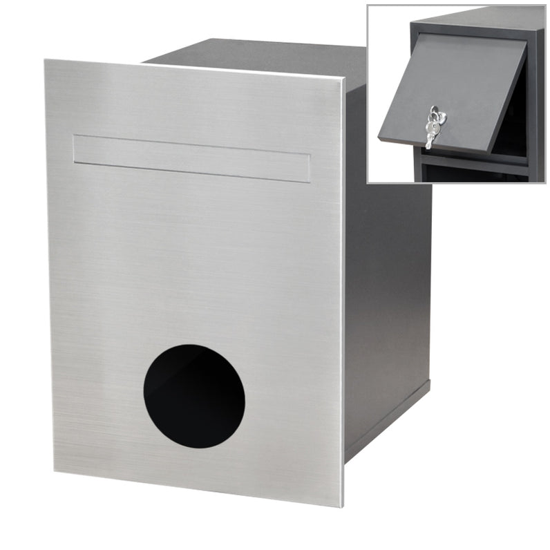Monza Fence Letterbox - Stainless Steel