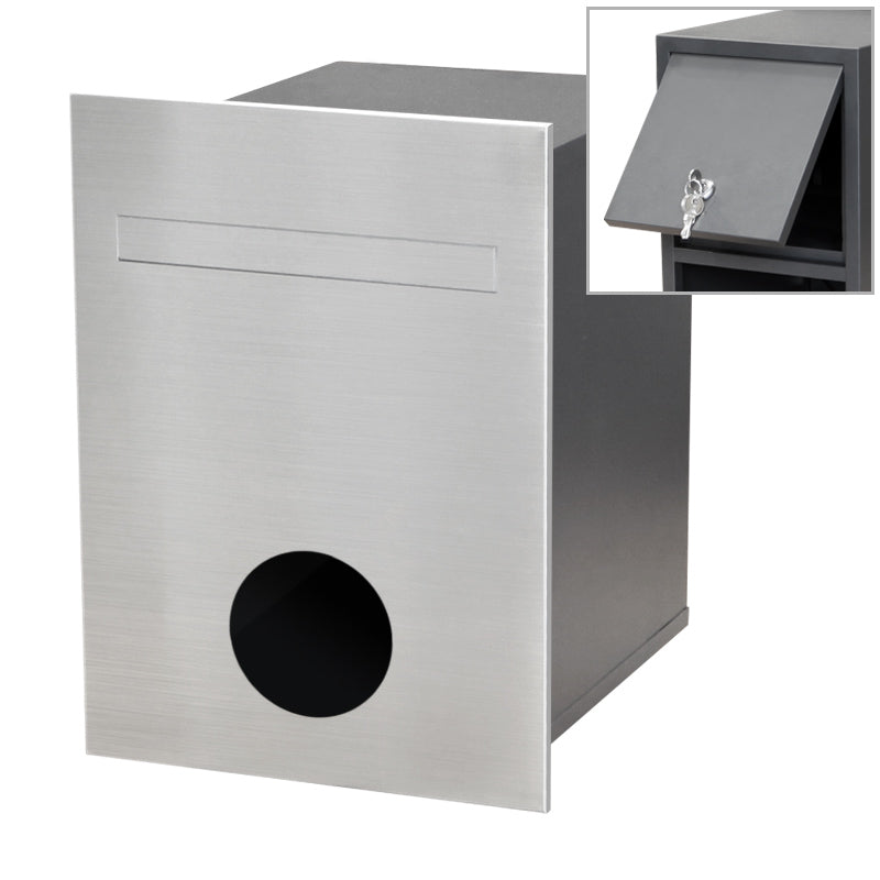 Monza Fence Letterbox - Stainless Steel