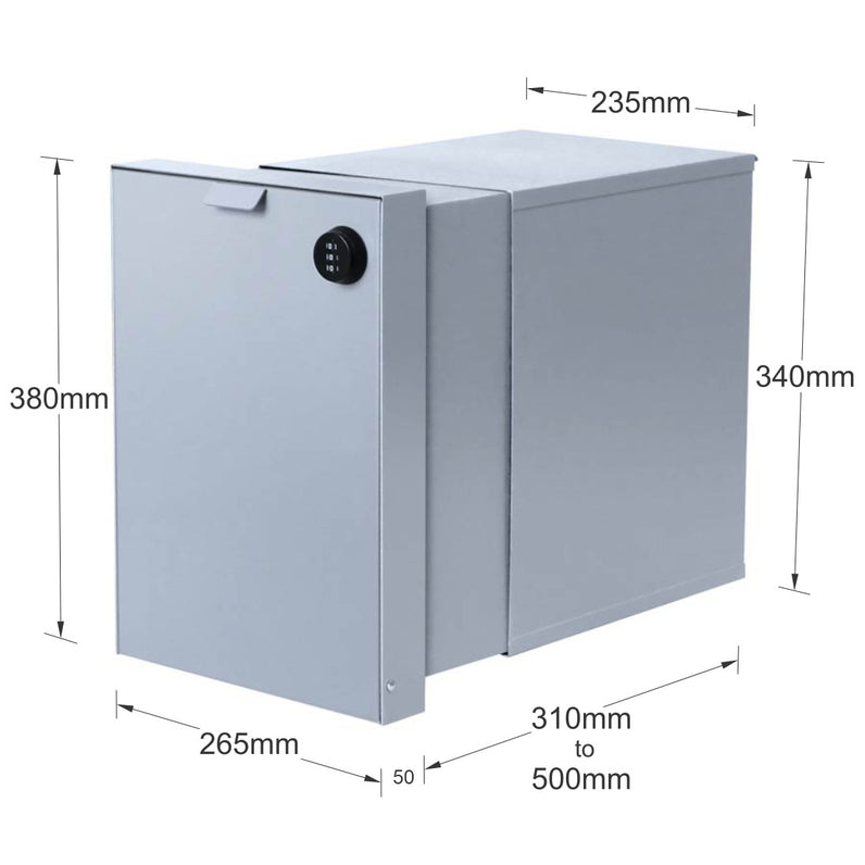 Siena Parcel Brick Letterbox