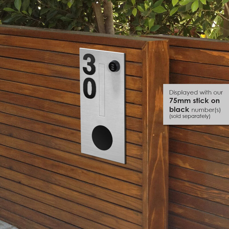 Amalfi Parcel Fence Letterbox - Stainless Steel