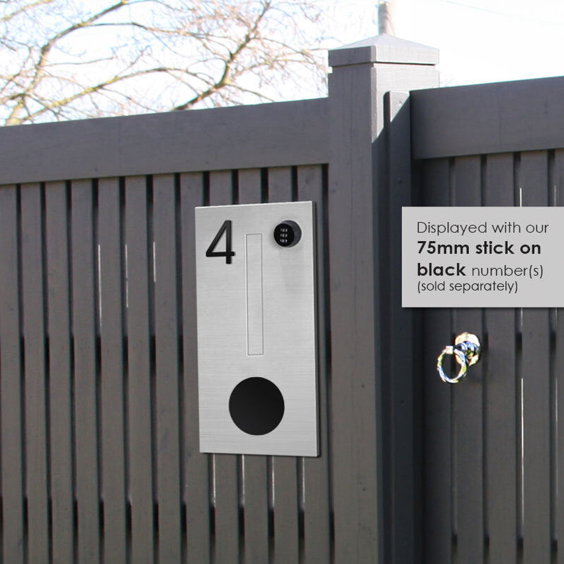Amalfi Parcel Fence Letterbox - Stainless Steel