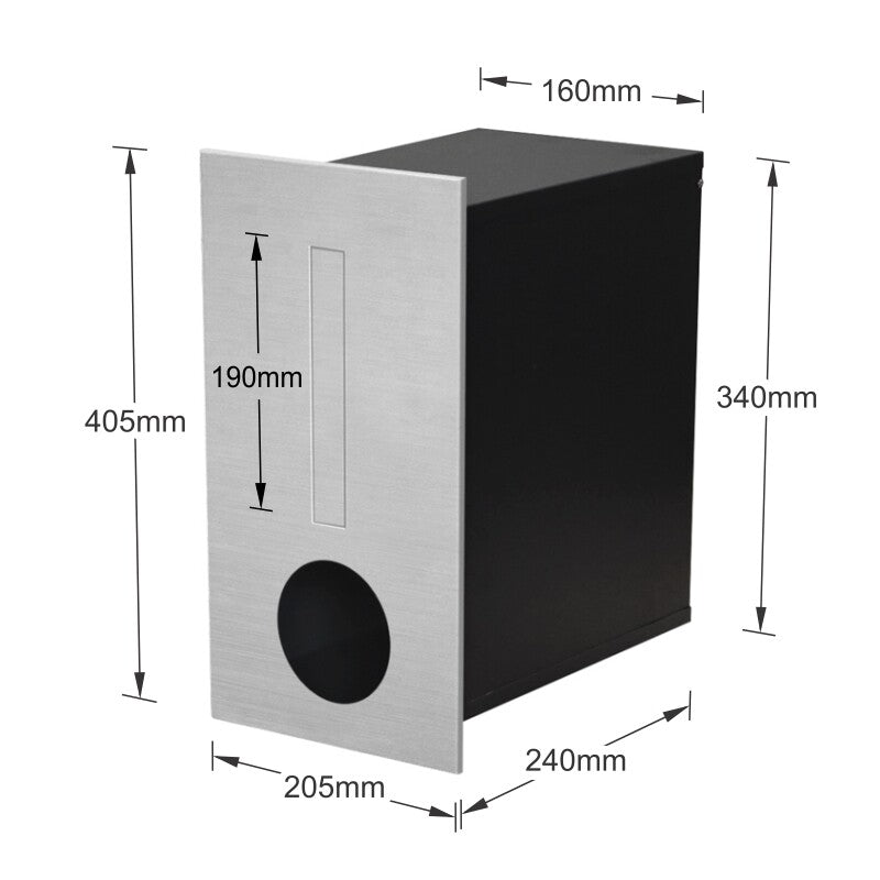 Amalfi Fence Letterbox - Stainless Steel