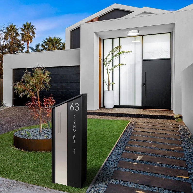 Custom Address Decal Sticker - Vertical Large