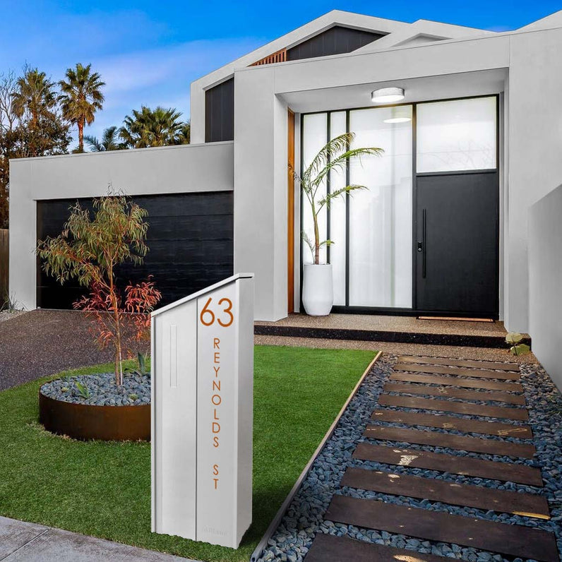 Custom Address Decal Sticker - Vertical Large