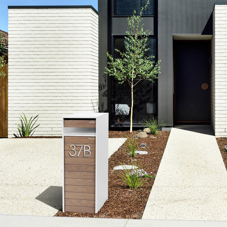 Stick on Slim House Numbers 120mm - Stainless Steel