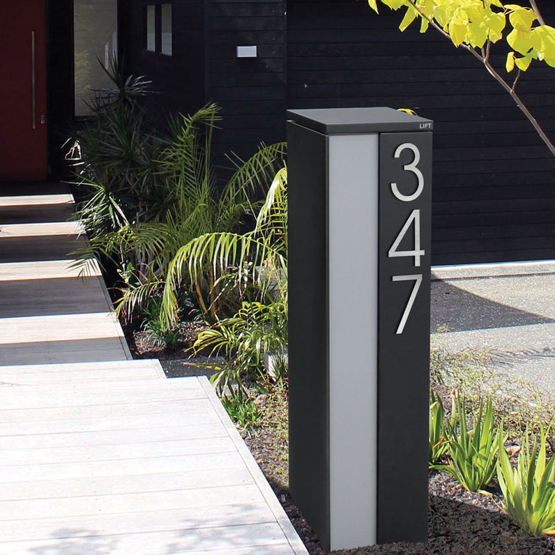 Stick on Slim House Numbers 120mm - Stainless Steel