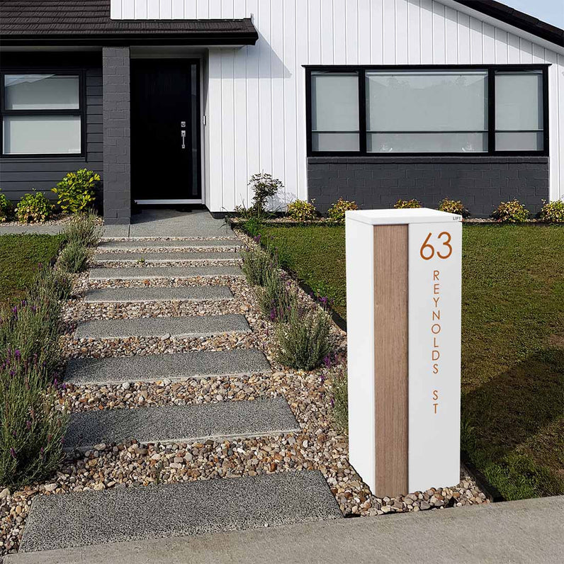 Custom Address Decal Sticker - Vertical Large