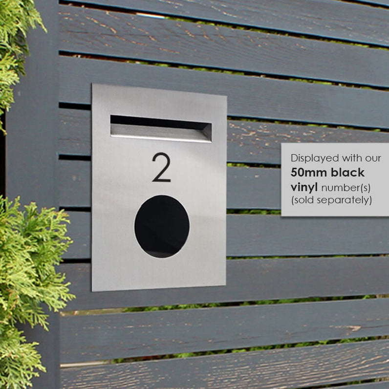 Soho Fence/Brick Letterbox - Stainless Steel