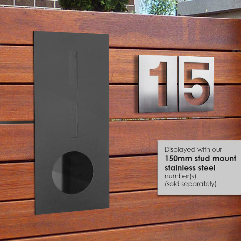 Stud Mount Negative House Numbers 150mm