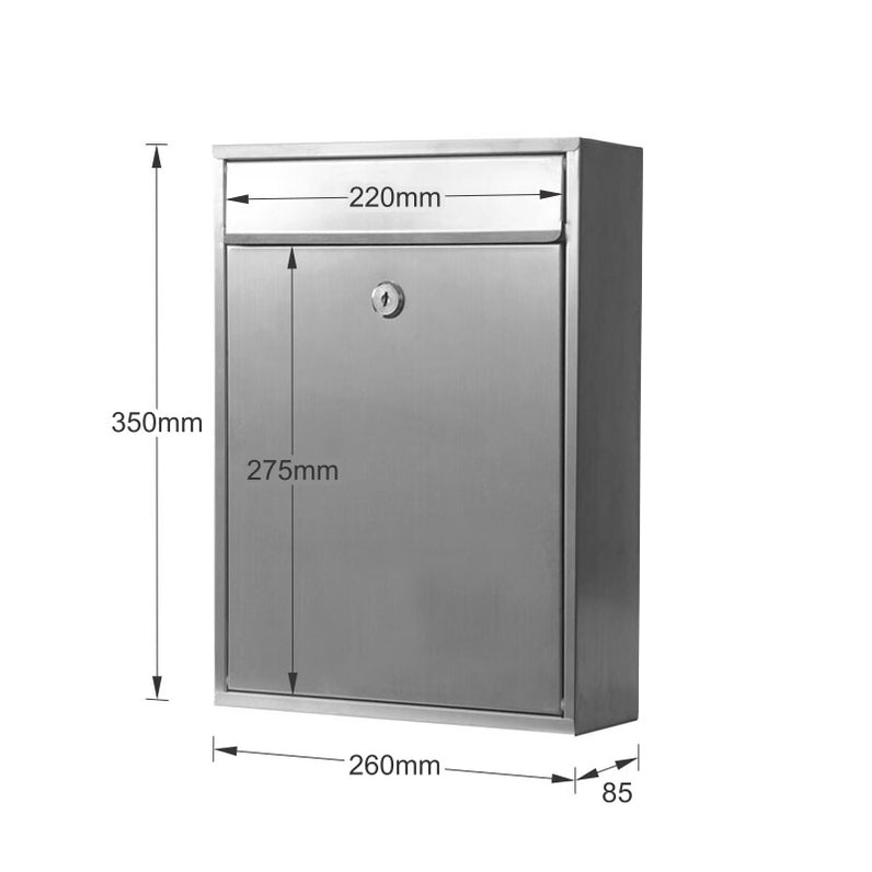 Tottenham Stainless Wall Mount Letterbox