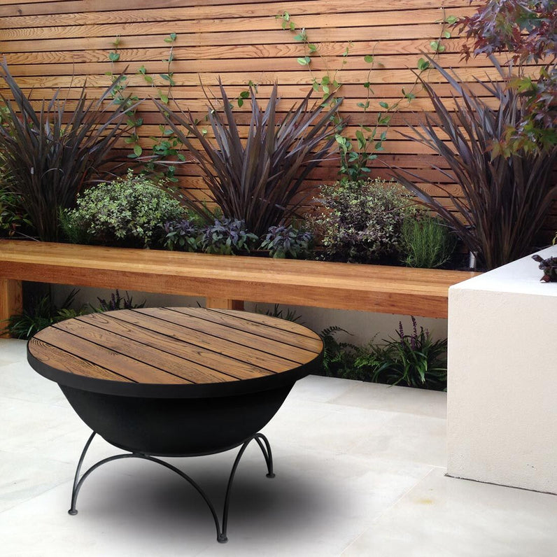 Fire Pit Timber Table 80