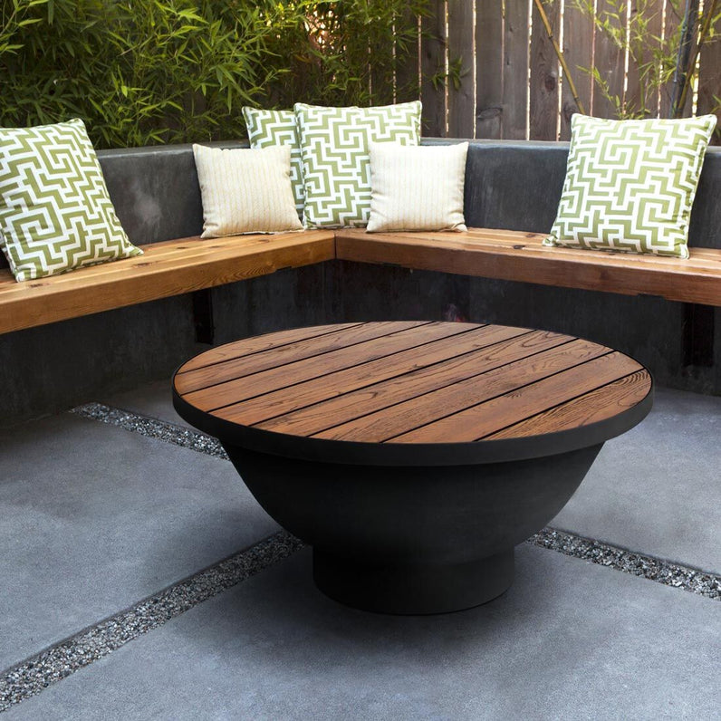Fire Pit Timber Table 80