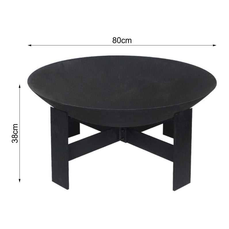 Sierra 80 Black Fire Pit