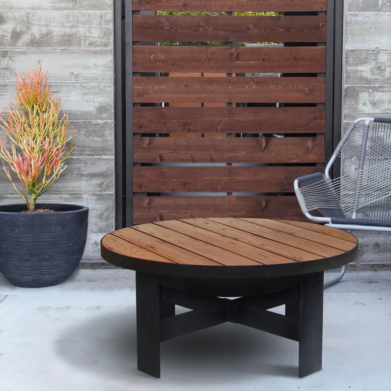 Fire Pit Timber Table 80