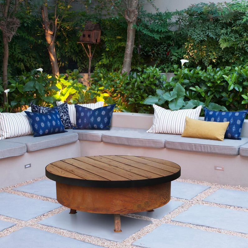 Fire Pit Timber Table 80