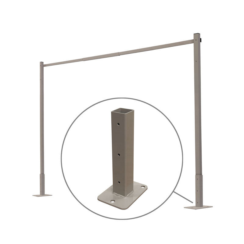 Ground Mount Clothesline Kit 2 -Taupe
