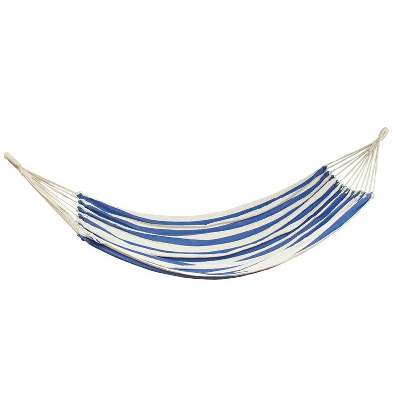 Lennox Hammock - Blue and Natural Striped