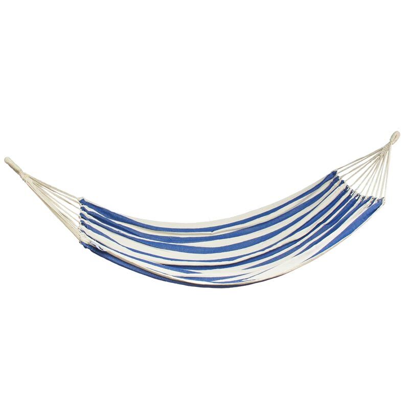 Lennox Hammock - Blue and Natural Striped