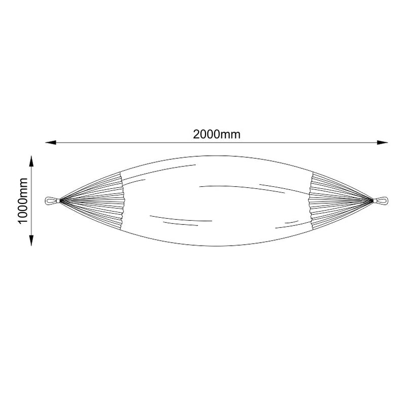 Lennox Hammock - Blue and Natural Striped