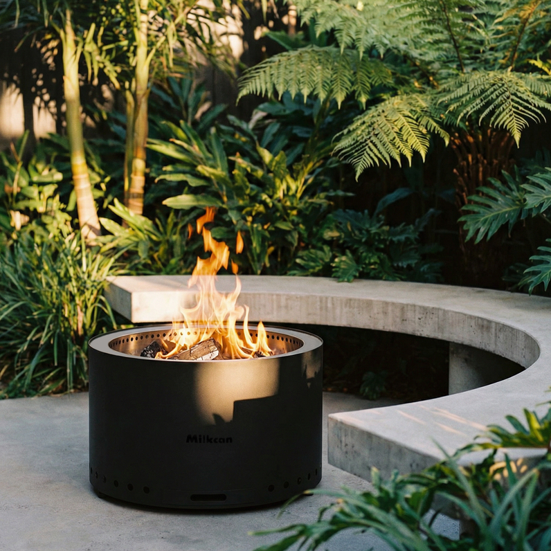 Sahara 70 Black Low Smoke Fire Pit