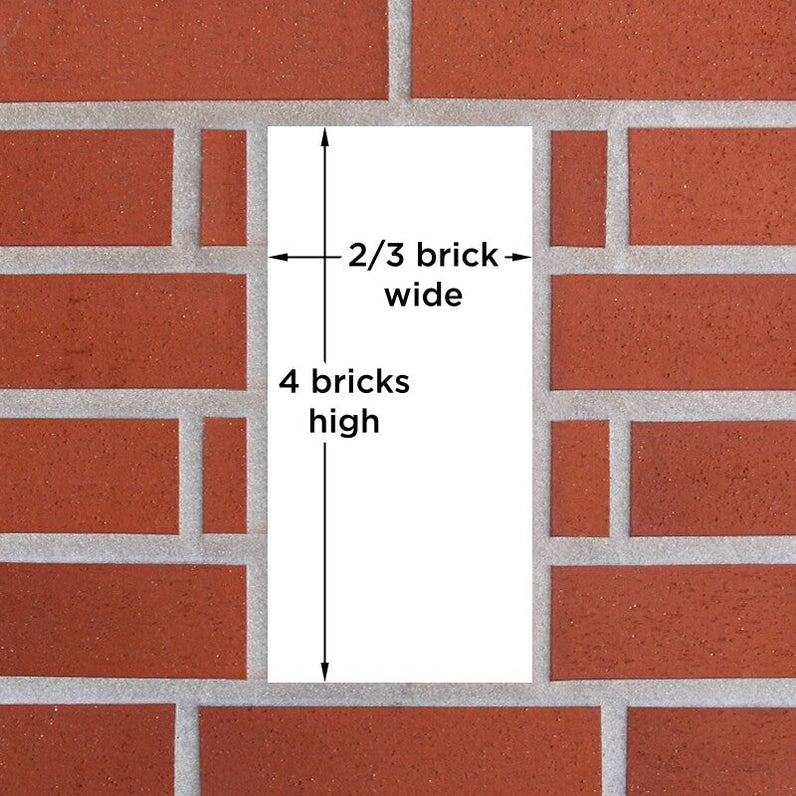 Amalfi Brick Letterbox - Stainless Steel/White