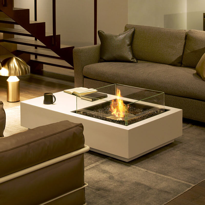 Manhattan Ethanol Fire Table - Bone