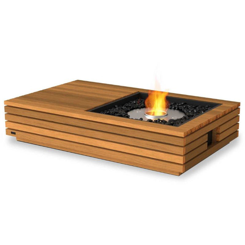 Manhattan Ethanol Fire Table - Teak