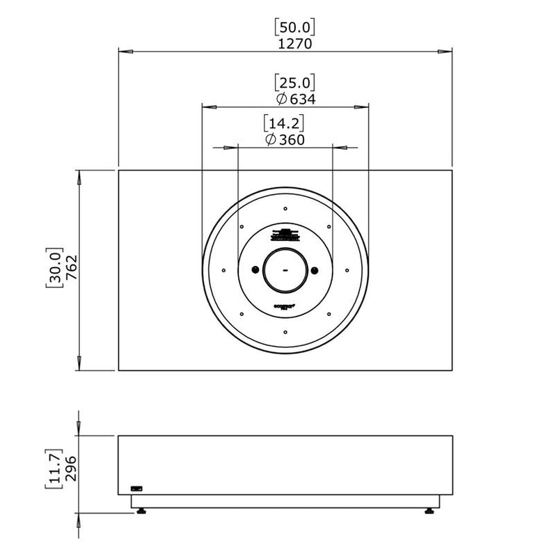 Martini Ethanol Fire Table - Natural
