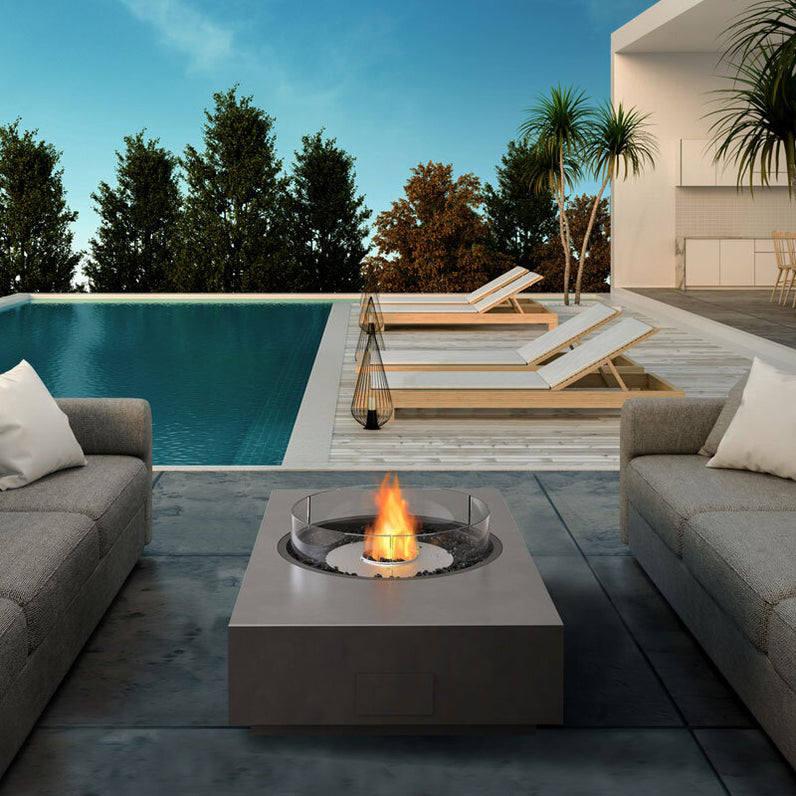 Martini Ethanol Fire Table - Natural