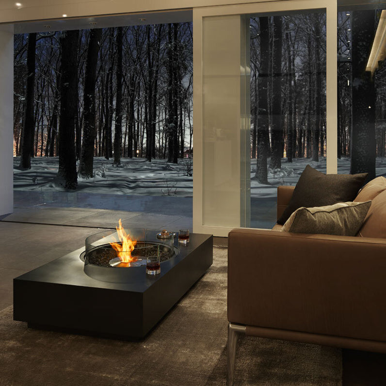 Martini Ethanol Fire Table - Graphite