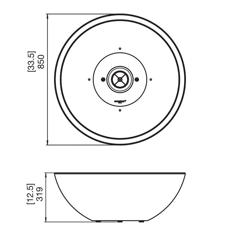Mix 850 Ethanol Fire Pit - Natural
