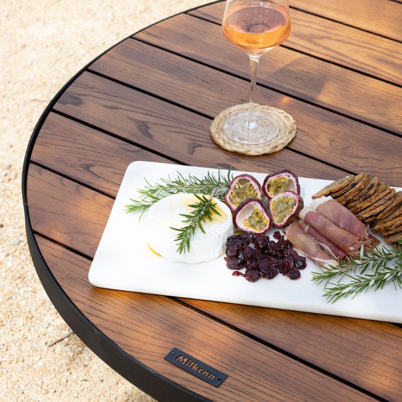 Fire Pit Timber Table 90