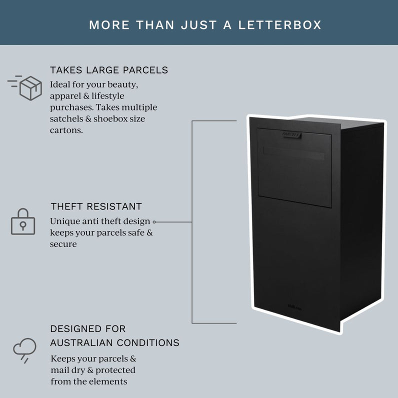 Zurich Large Parcel Fence/Brick Letterbox