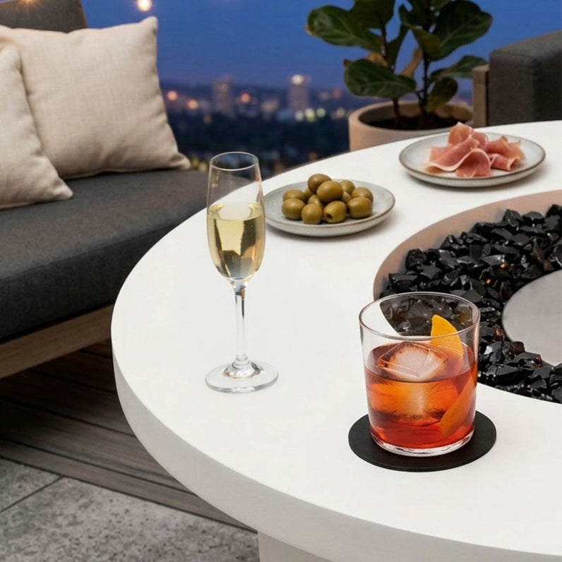 Mimosa 40 Fire Pit Table - Bone