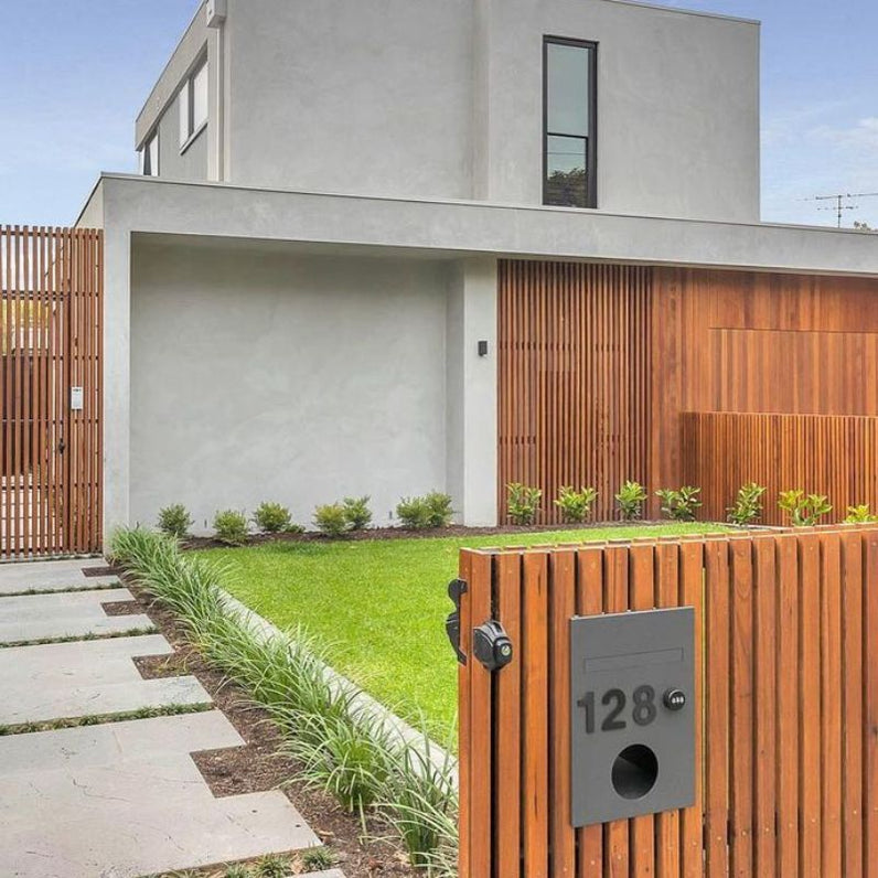 Monza Parcel Fence Letterbox - Stainless Steel