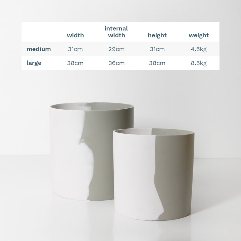 Byron Plant Pot - White Sage