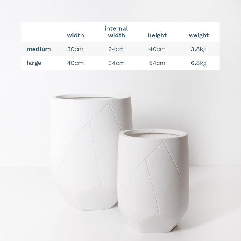 Noosa Plant Pot - White